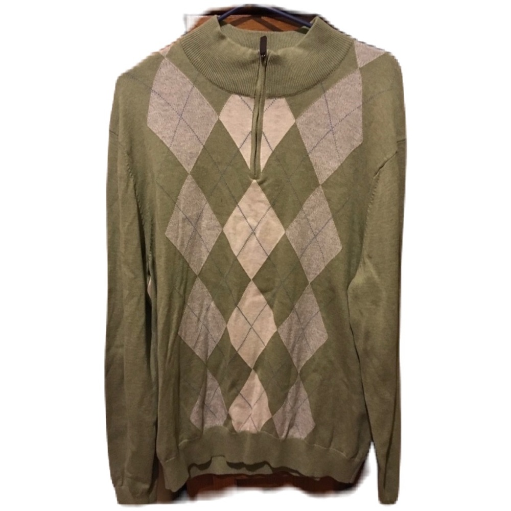 NWT Tasso Elba Men’s Argyle Sweater